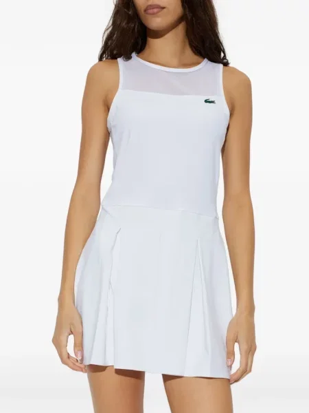 Rochie Lacoste plasă alb