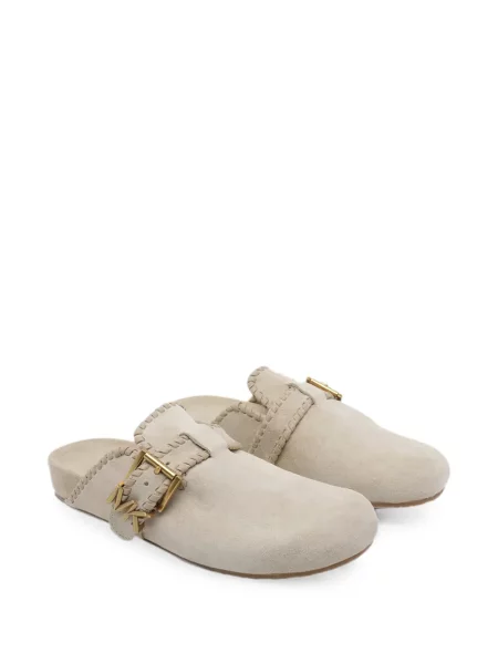 Papuci tip mules Michael Michael Kors cu cataramă negru