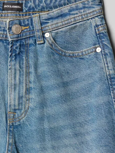 Szorty jeansowe o kroju extra baggy fit z 5 model ‘RON’ Jack & Jones niebieskie