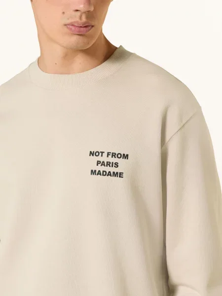 Drôle De Monsieur Mikina Le Sweatshirt Slogan béžová černá