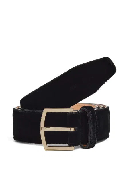 Cu centură curea Dsquared2 de catifea negru