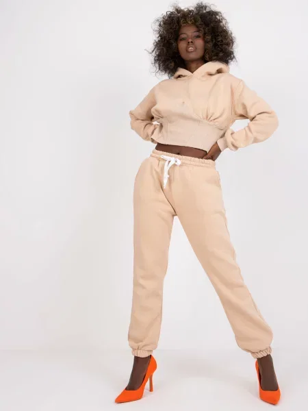 Komplet dresowy Ex Moda beżowy