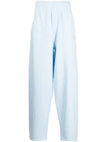 Pantaloni Gmbh cu broderie albastru