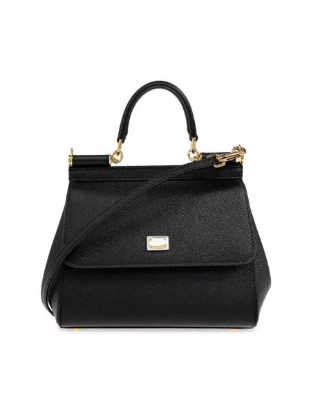 Torebka Dolce And Gabbana zamszowa czarna