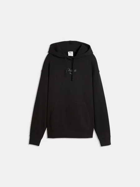 Худі PUMA Ess Script Hoodie комбінований верх чорний