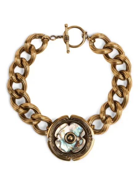 Colier Etro cu model floral auriu