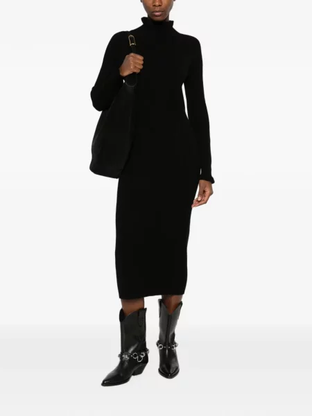 Rochie Arovescio tricotate negru