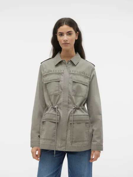 VERO MODA Geacă de primăvară-toamnă VMSALLY' gri