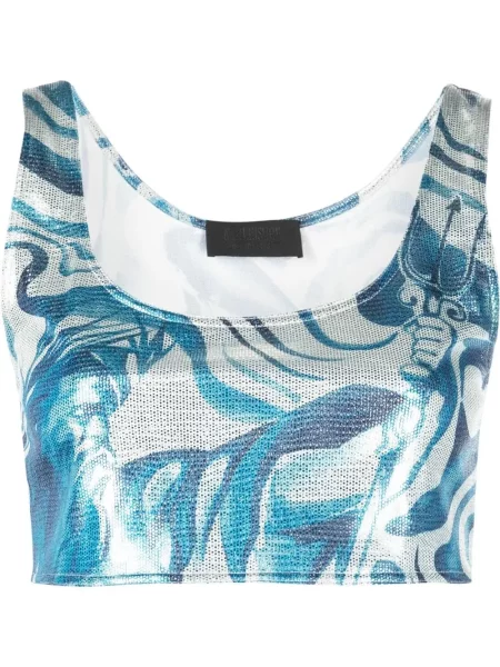 Top Alberta Ferretti cu imagine albastru