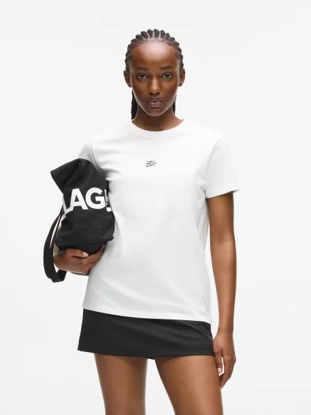 Karl Lagerfeld Tricou AUTOGRAPH negru alb