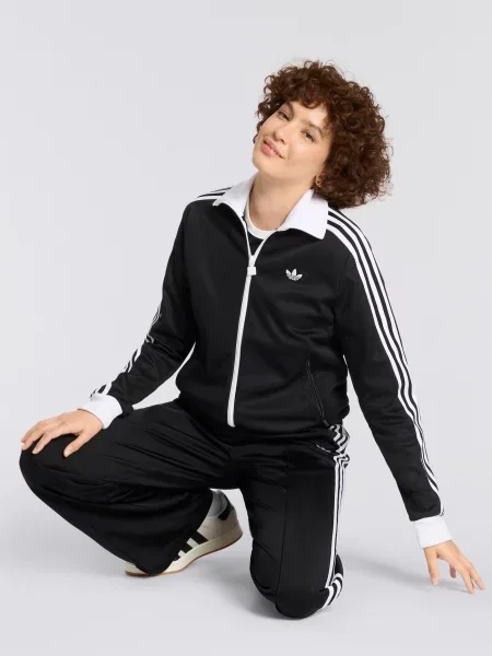 ADIDAS ORIGINALS Pantaloni negru alb