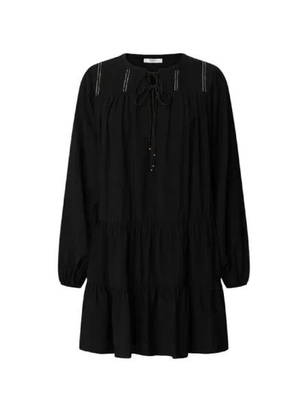 Denim ruha Pepe Jeans fekete