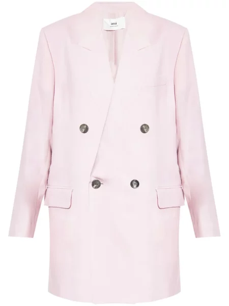 Sacou Ami Paris de lână roz