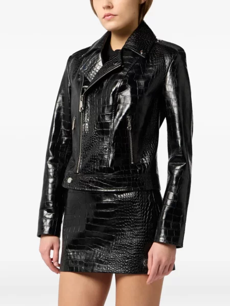 Geacă Philipp Plein cu imagine negru