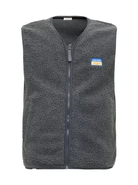 JACK & JONES Vestă JORPOCKY închis gri