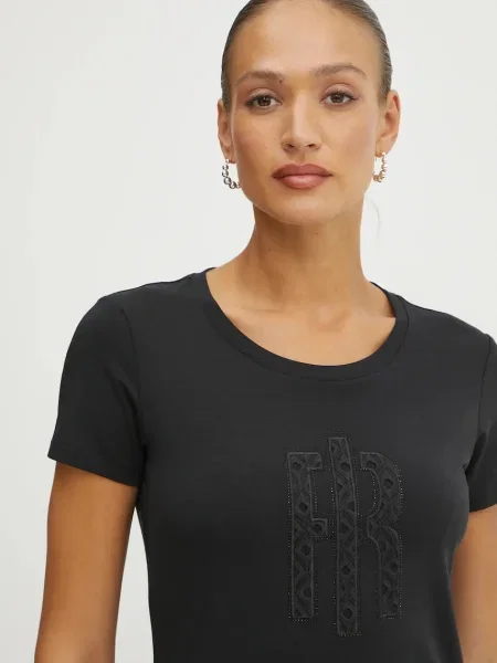 Fracomina t-shirt czarny