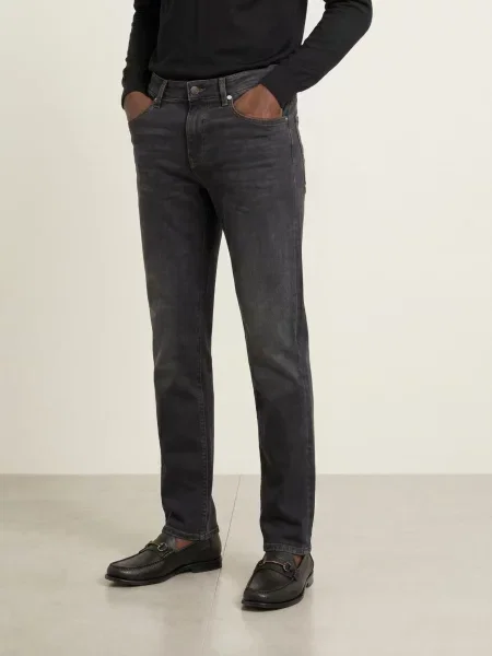 Boss Džíny Re.Maine Regular Fit black černé