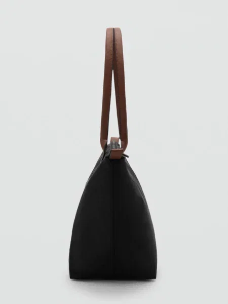 Torba shopper Teen uniwersalny MANGO TEEN czarny