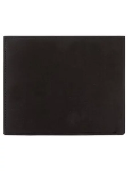 TOMMY HILFIGER Denarnica JOHNSON TRIFOLD' črna