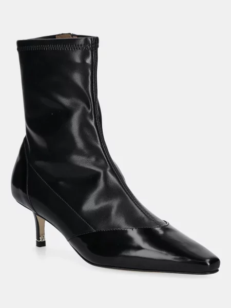BOSS botine Charlize cu cui negru