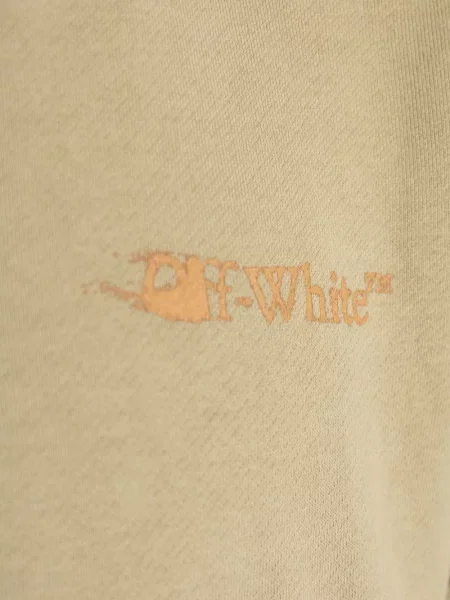 Hanorac Off-white cu imagine alb
