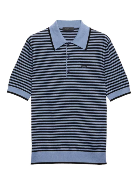 Polo Prada cu dungi albastru