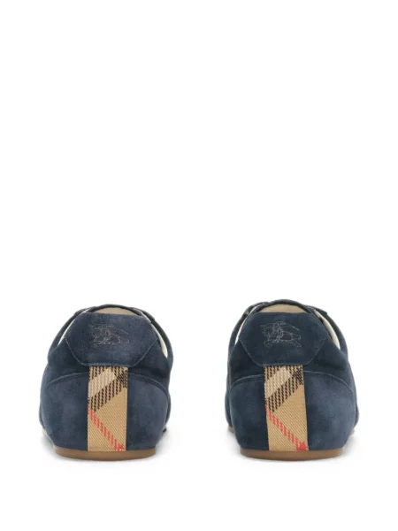 Sneakerși Burberry din piele de căprioară albastru