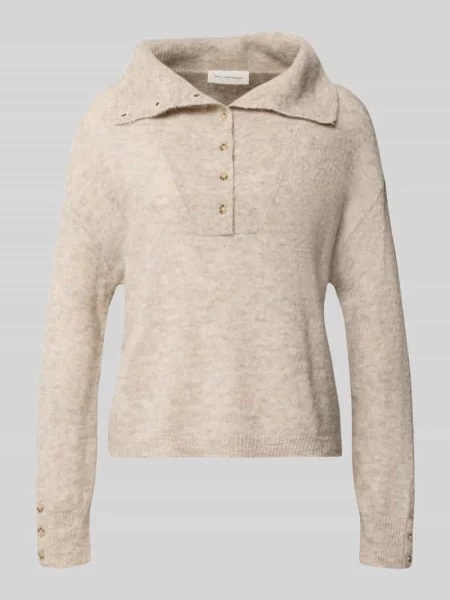 Sweter dzianinowy z listwą guzikową model Bondie Hope' Msch Copenhagen
