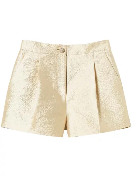 Szorty Twinset żakardowe złote