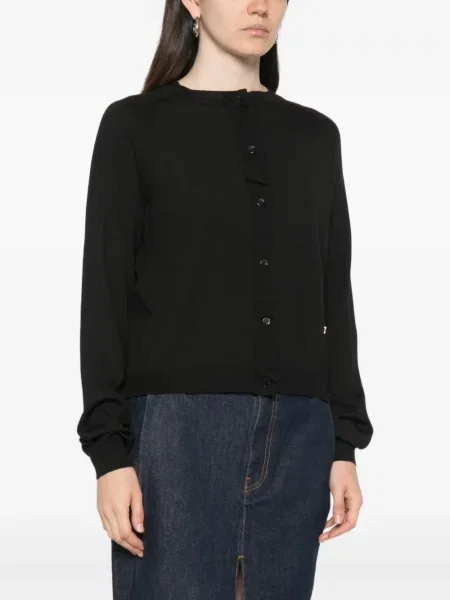 Cardigan Moschino cu volane negru