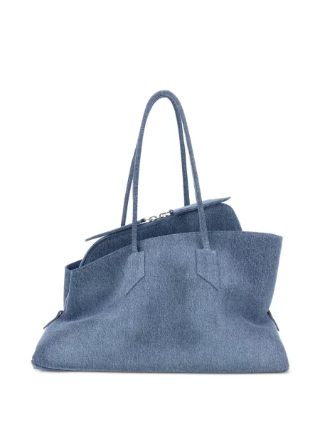 Geantă shopper The Attico cu imagine albastru