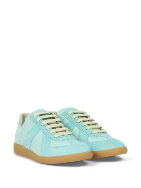 Sneakerși Maison Margiela din piele albastru