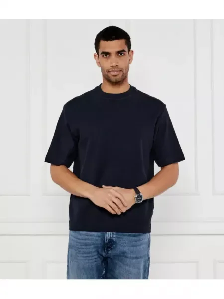 BOSS ORANGE Tricou Te_waffle | Relaxed fit portocaliu
