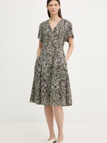 Marc O'Polo Rochie de vară cu vâscoză verde