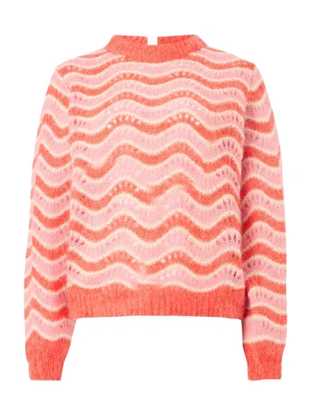 YAS Pulover YASEMANI crem / corai roz