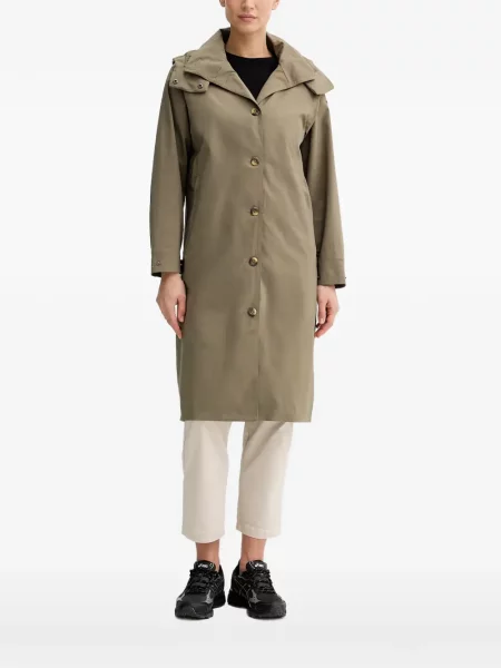 Palton Columbia cu glugă verde