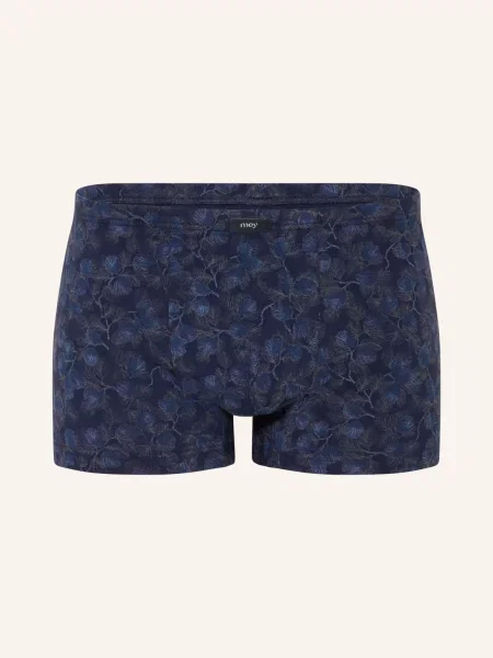 Mey Boxerky Série Dark Leaves tmavě modrá černošedá béžová