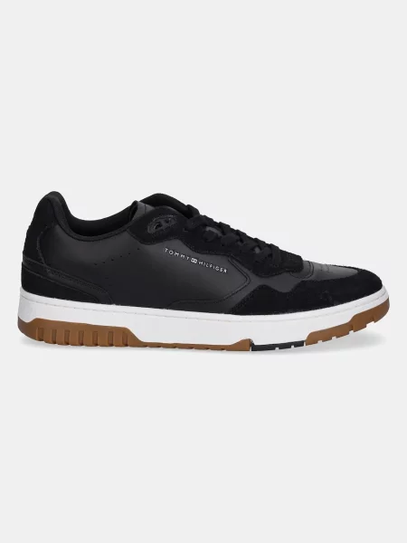 Pánske topánky Tommy Hilfiger Basket Better Mix Lth black čierna