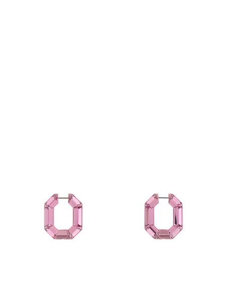 Kolczyki Swarovski różowe