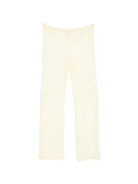 Pantaloni Oseree din dantelă cu cordon galben