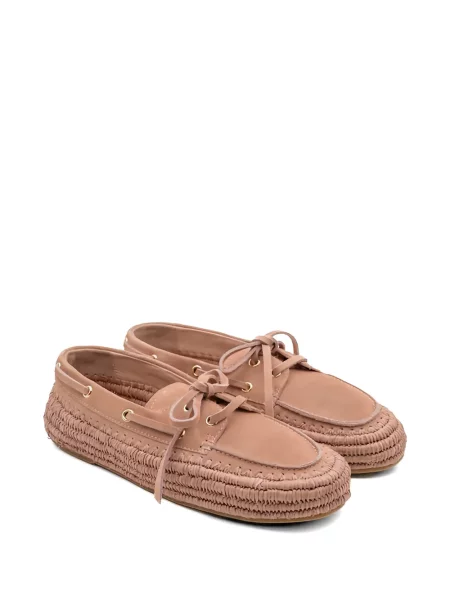 Espadrile Paloma Barcelo din piele de căprioară maro