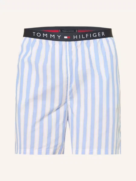 Tommy Hilfiger Spodnie Do Spania blau białe