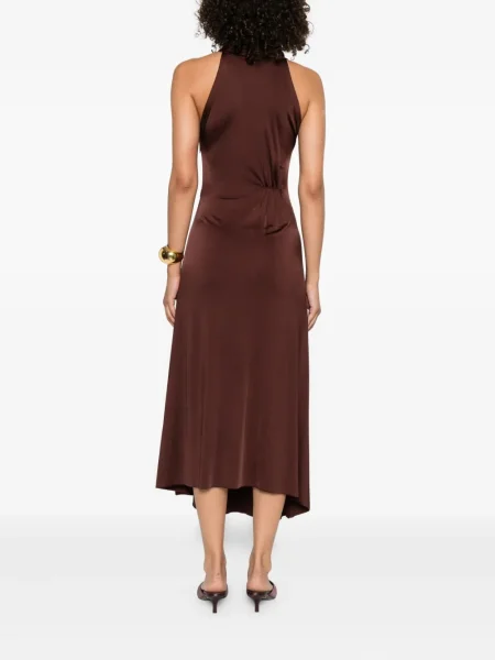 Rochie Victoria Beckham de costum maro
