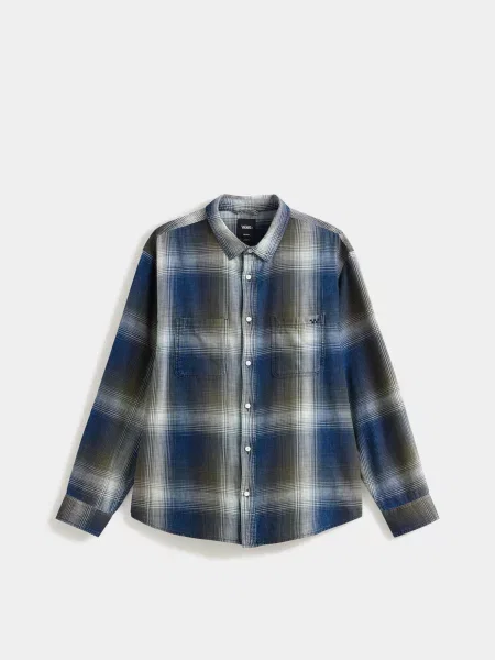 Сорочка повсякденна Vans LX INDIGO PLAID LS WOVEN сірий