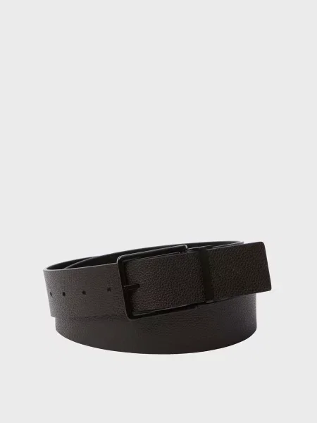 Кожаный ремень Calvin Klein черный