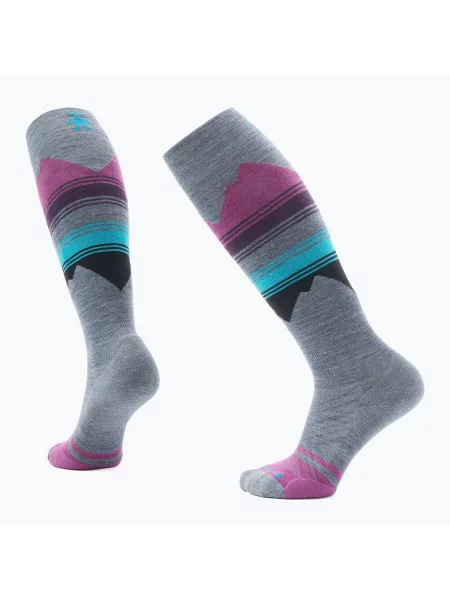 Дамски скиорски чорапи Smartwool Ski Targeted Cushion Pattern OTC pewter blue сиво