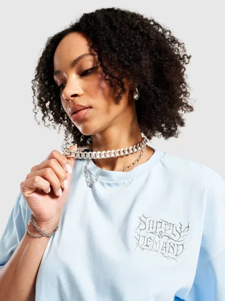 Supply&demand T-Shirt Chrome Star niebieska