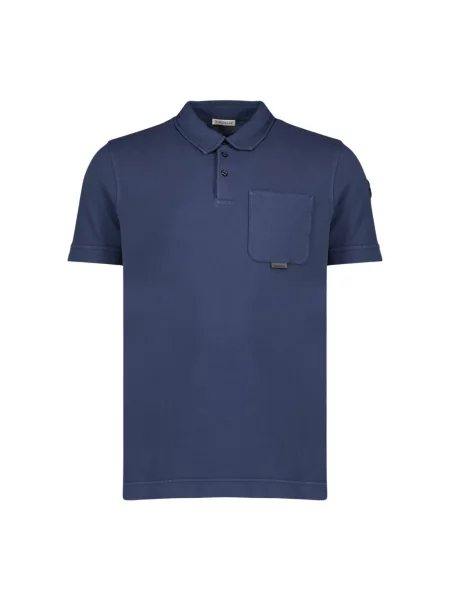 Koszulka polo Moncler niebieska