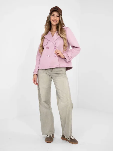 Kratek pulover iz graha Factory Price roza