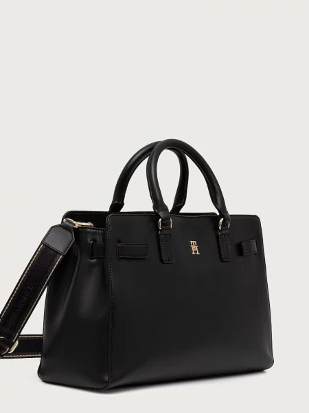 Kabelka Tommy Hilfiger Th Joy Satchel čierna